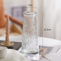 인테리어 도자기 이케바나화병 미니꽃병 유리화병, 05. 테이퍼통/미디엄사이즈【무늬】