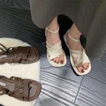 여성 예쁜 위빙샌들 오픈토드 꼬임샌들 추천 살구플랫 여름 해변 바캉스룩 올매치 로마신발