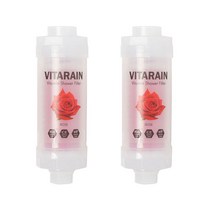비타레인 잔류염소제거 비타민 샤워필터 장미 2개