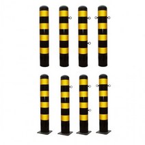 일자형 스틸 볼라드 115 x 1200mm, 매립식(H1200) 고리상하2개