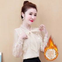 가겨울 레이스 마린룩 이너 블라우스 시폰