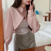 카라 2버튼 포인트 볼레로 컬러드 셔츠 30대 주임