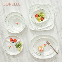 코렐 루즈트리오 빈티지 2인 4인 6인 10인 혼밥 신혼 그릇 세트, 07원형접시(대)