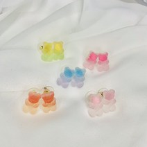하리보 925실버 귀걸이 초등학생 크리스마스 선물 아이 은침 스트릿 심플 데일리 우정 선물