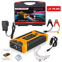 점프앤고 99800mA 자동차 점프 스타터 600A 12V 출력 휴대용 비상 시동 충전기 자동차 부스터 배터리 시동 장치, 유럽 연합
