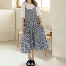 [나크21] 체크 플레어 뷔스티에 원피스 NK21-O-15