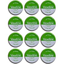 Vaseline Lip Balm Aloe Vera 바셀린 립 밤 알로에 베라 20g 12팩, 1개
