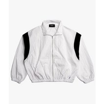 PIECE MAKER SHIMMERING NYLON TRACK JACKET (IVORY)