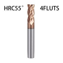 텅스텐 밀링 카바이드 금속 엔드밀 플루트 코팅 스틸 커팅 커터 엔드 밀, 174.HRC55 4Fluts - D12XD12X150