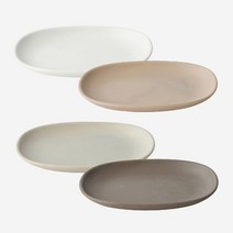 킨토 네스트 렉탱글 직사각 플레이트 19cm 4색상, 핑크베이지