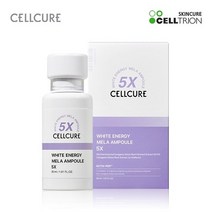 셀트리온 셀큐어 화이트 에너지 멜라앰플 5X 30ml 기미앰플+마스크팩 1매, 1개