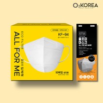 올포미 KF94 새부리형 마스크 국산 대형 KF80 3D 입체형 비말차단 KFAD 보건용, KF-94, 100매입, 1개, 화이트, 1개