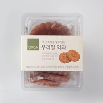 ORGA 간식 우리밀 약과 (180g) 탕비실 회사 어린이 성인 캠핑 차박 홈파티 영화 선물, 19개