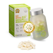 일양약품 살아있는 프로바이오틱스 500mg x 60캡슐 유산균 100억 투입 식물성 이중 캡슐 특허 유산균 장건강 배변활동 원활 가족건강 건강기능식품