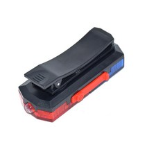 경광등 차량용 경광봉 싸이렌 경고등 싸이키 방수 블루 레드 컬러 LED 깜박이 어깨 램프 빛 알람 순찰 경고, 02 Plastic Clip, 02 Plastic Clip