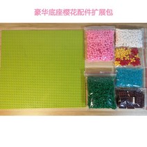 체리 벚꽃잎 트리 하우스 고난이도 대형 조립 세트, 디럭스 베이스 + 사쿠라 확장팩 세트