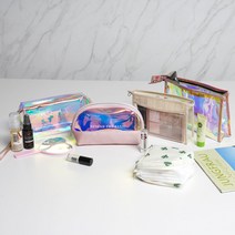트렌디아 화장품파우치 투명 방수 파우치 미니 생리대 파우치 세트
