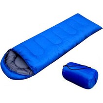 야외 캠핑 봉투 침낭 700g 코튼 여름, Blue