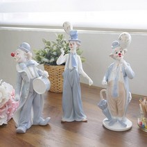 [바보사랑] 방꾸미기 도자기 삐에로3type 거실 소품, 선택:우산풍선삐에로, 상세 설명 참조