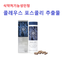 식약처인증 콜레우스 포스콜리 추출물 나이아신 난소화성 말토덱스트린 추출 분말 가루 알약 정 특허 신소재 인도 아유르베다 제지방 증가 체지방 감소 뱃살 허벅지 팔뚝 다이어트 보조제, 콜레우스포스콜리 1개