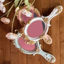 마블 장미 손거울 (3type), 화이트, 화이트