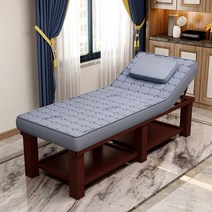 라텍스 미용베드 경락 피부관리실 왁싱 마사지 침대, 18.나무 190X80 라텍스 회색 머리 스타일