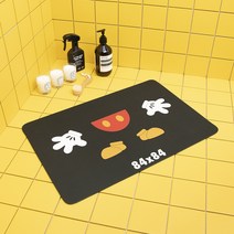 3세대 빨아쓰는 욕실 주방 규조토 발매트, 호우미키, 1개