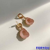 ForU698 유니크 핑크 귀걸이 악세사리 여성귀걸이 링귀걸이 귀걸이쇼핑몰 금귀걸이