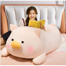 초 대형 애착 동물 쿠션 인형 선물 모찌 고양이 돼지 말랑 안고자는 여친 바디 필로우 쇼파 캐릭터 OR55, 80cm 치킨, 단일사이즈