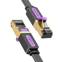 벤션 칼국수형 CAT7 FTP 초고속 랜선 랜케이블 ICAB, 2m, 1개