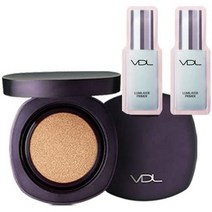 일본직발송 6. 부이디엘(VDL) VDL(부이디엘) 익스퍼트 피트 쿠션 파운데이션 A02 + 루미 레이어 프라이머, One Size, A02 라이트 오클