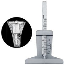 블록게이지 측정 웨지 스테인레스 스틸 자동차 타이어 트레드 깊이 미터 눈금자 캘리퍼스, 0-50mm