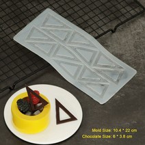 초콜릿몰드 발렌타인데이 화이트데이 초콜릿 만들기 초콜릿 몰드 속이 빈 삼각형 모양 실리콘 Sugarcraft, 06 103