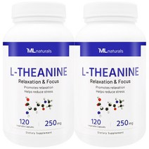 My Life [미국빠른직구] 마이라이프 내추럴스 L-테아닌 250mg L 테아닌, 120정, 2병