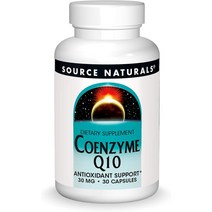 Source Naturals 소스 내추럴스 CoQ10 30mg 30캡슐, 30정, 1개