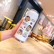 캐릭터 보틀 휴대용 텀블러 짱구 스테인레스 물병, U