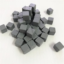 100 개/몫 10mm 우드 큐브 다채로운 주사위 체스 조각 직각 토큰 퍼즐 보드 게임 조기 교육, 06 Grey