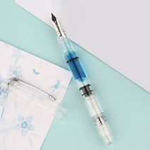 버터필감 만년필 입문용 여자 남자 선물 선물용 투명 클리어 데몬 펜, F