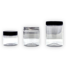 [낱개] 원형 샘플통 60ml 100ml 140ml 투명 소분 용기 소용량 미니 케이스, 원형샘플통 140ml, 블랙, 1개