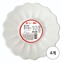아이라이프(ILIFE) [롯데이라이프]플라워 종이접시 20cmx4개