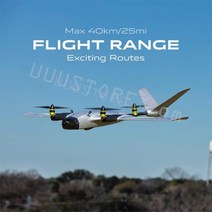 헬퍼솔 OMPHOBBY-ZMO VTOL 항공기 FPV 드론 HD 전송 원 키 리턴 DJI 고글 및 리모컨용 비행 시간 60 분, [02] BNF combo