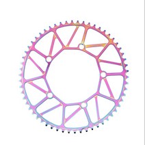 자전거부품 자전거 기어 크랭크 Liteproelite-접이식 자전거 전체 중공 크랭크 라운드 체인 휠 48T 50T, 13 50T silver