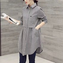 날달여 여성 봄 여름 가을 빅카라 긴팔 블라우스 티셔츠