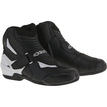 알파인스타 SMX-1R 숏 부츠 B W, 38, BLACK WHITE