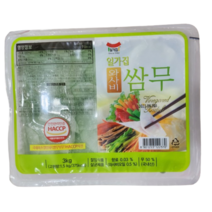 일가집 와사비 쌈무 3KX4/디2몰 /모두의온샘 /미모사, 4세트, 3kg