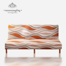 쇼파천갈이 쇼파커버 [스트레치 소파 침대 커버] 봄/여름 밀크 실크 패브릭 S/L/XL 거실 무방비 접이식, [02] L 160-190cm, 22 22_02 L 160-190cm