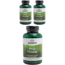 스완슨 밀크 시슬 500mg 캡슐, 100개입, 3개