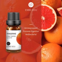 EVOKE-포크 에센셜 오일 10ML 아로마 디퓨저용 가습기 마사지 캔들 비누 제조 100% 자연 라벤더 자, 28 Tangerine_01 10ml