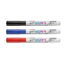 모나미 둥근 닙 화이트 보드마카 FINE (12개입) 세트 유성매직 지우개, 한나 청색, 한나 본상품선택