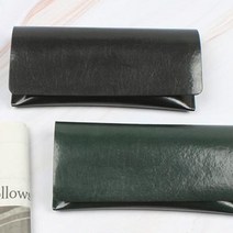 멜라크메 자석 인조 가죽 핸드메이드 레더 안경 선글라스 케이스 컬러 랜덤 2개